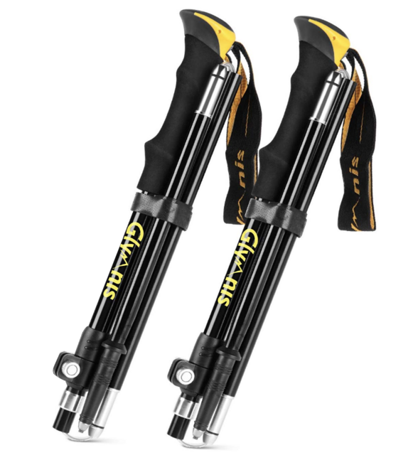 Outdoor Products Apex – Bastoncini Da Trekking In Alluminio Regolabili, Leggeri Con Impugnatura Ergonomica E Bloccaggio A Torsione