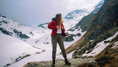 DENGBOSN Donna Pantaloni Trekking Invernali Impermeabile Pantaloni Softshell Caldo Outdoor Pantaloni da Escursionismo Arrampicata 
