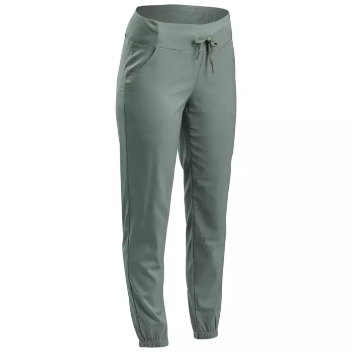 Hiauspor Pantaloni da trekking da donna convertibili leggeri con zip off pantaloni ad asciugatura rapida Pantaloni elasticizzati UPF 50+ 